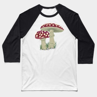 Autumn Mushrooms Baseball T-Shirt